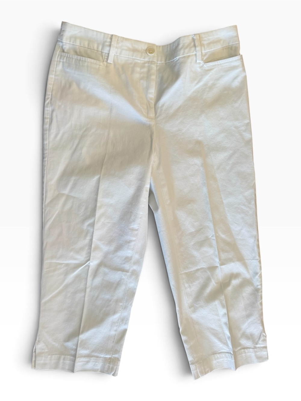 Talbots Perfect Skimmers White Pants NWT - Picture 2 of 6
